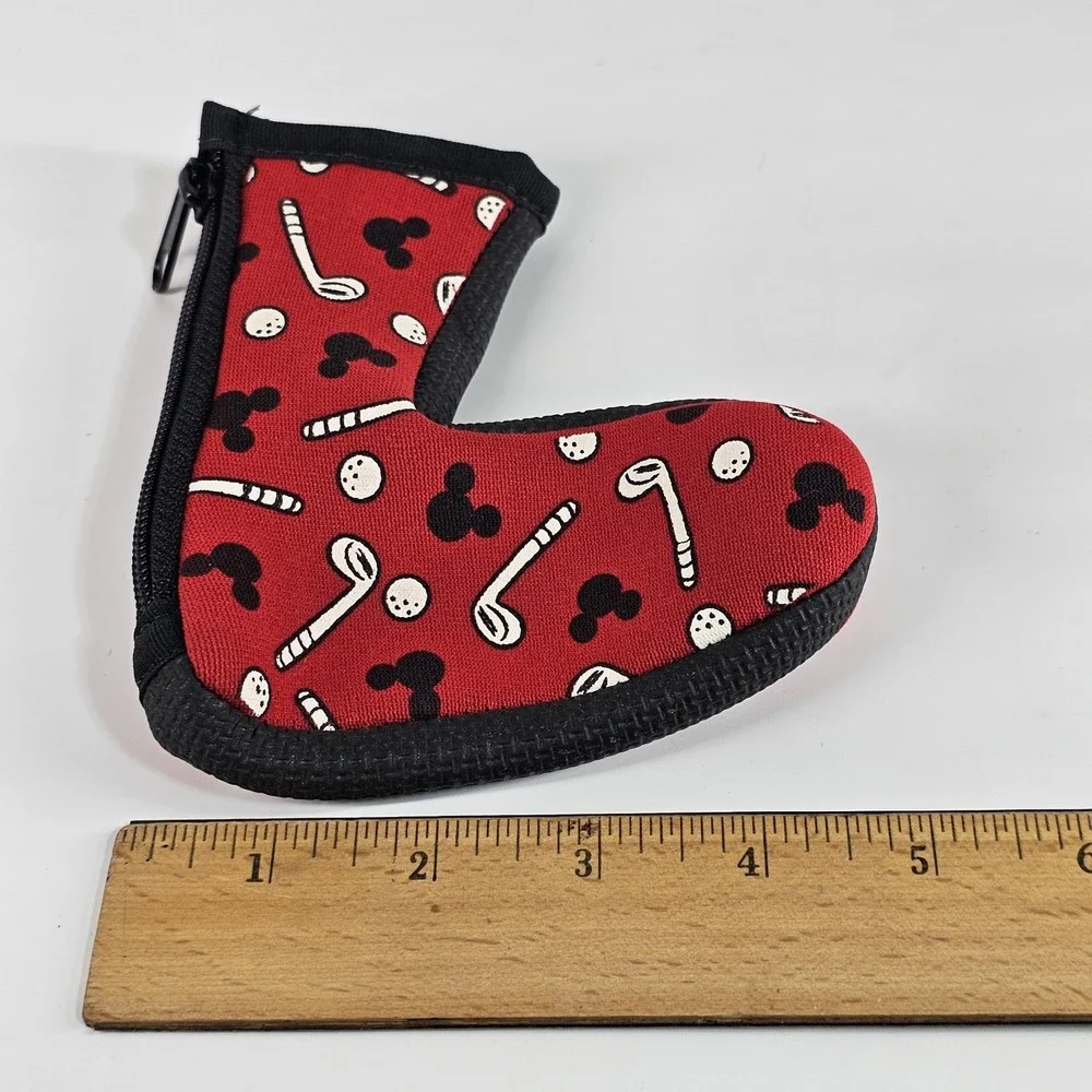 Disney Mickey Golf Club Head Cover NOS Hidden Mickey Mouse Zip W/ Divot USA